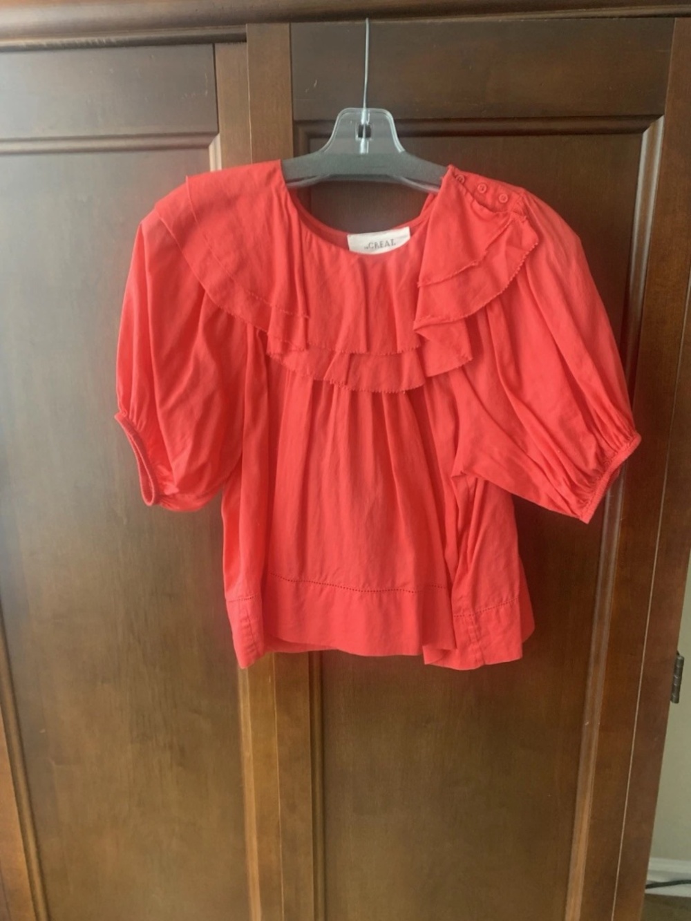 The GREAT beautiful red blouse top size 0 (xs/s)
